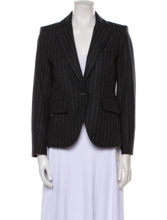 Veronica Beard Wool Striped Blazer