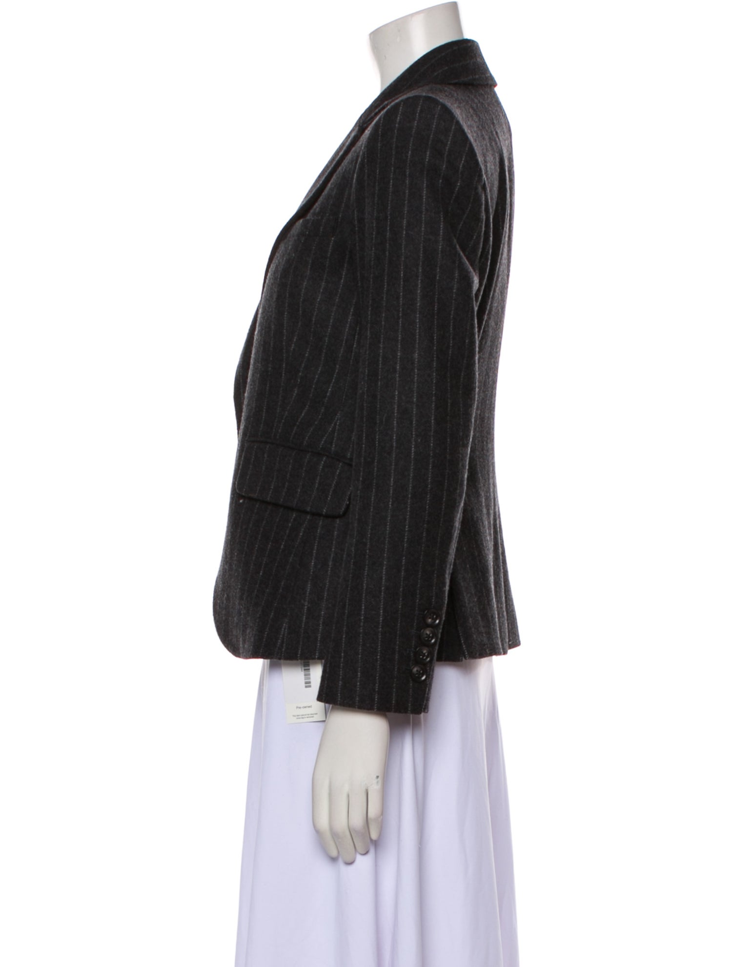 Veronica Beard Wool Striped Blazer