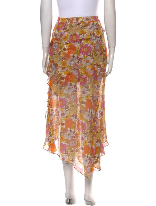 Veronica Beard Silk Midi Length Skirt