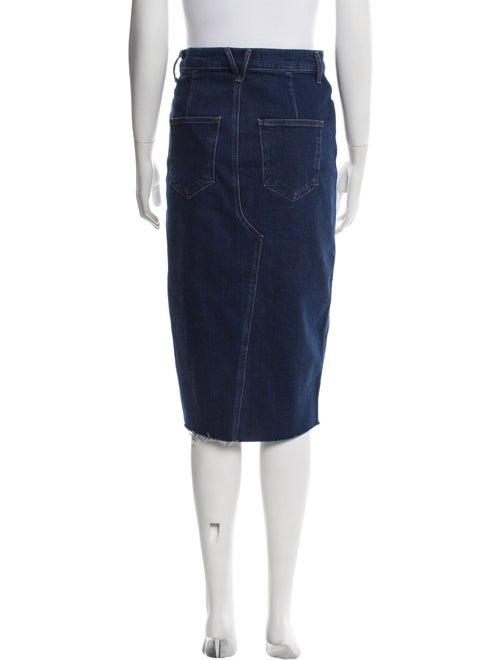 Veronica Beard Raw-Edge Trim Knee-Length Skirt