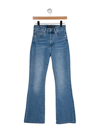 Veronica Beard High-Rise Wide Leg Jeans