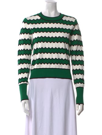 Veronica Beard Striped Crew Neck Sweater