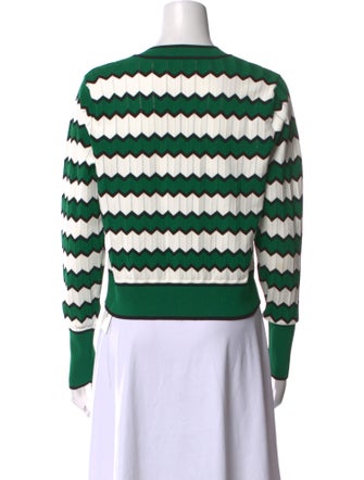 Veronica Beard Striped Crew Neck Sweater