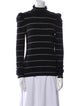 Veronica Beard Striped Turtleneck Top