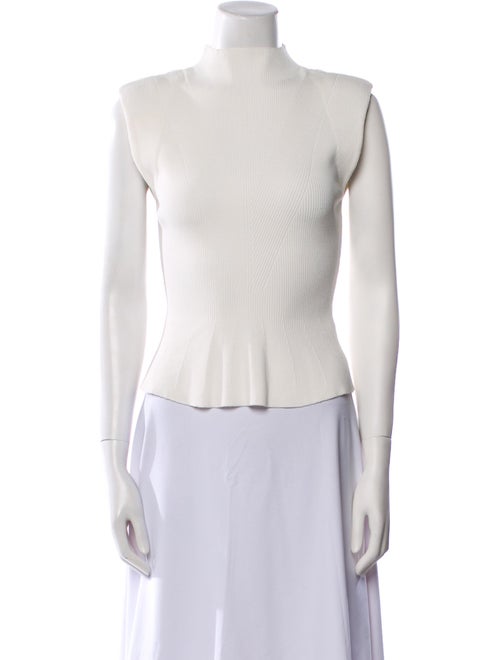 Veronica Beard Mock Neck Sleeveless Top