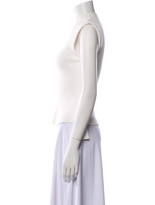 Veronica Beard Mock Neck Sleeveless Top