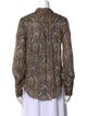 Veronica Beard Silk Paisley Print Blouse
