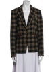 Veronica Beard Plaid Print Blazer