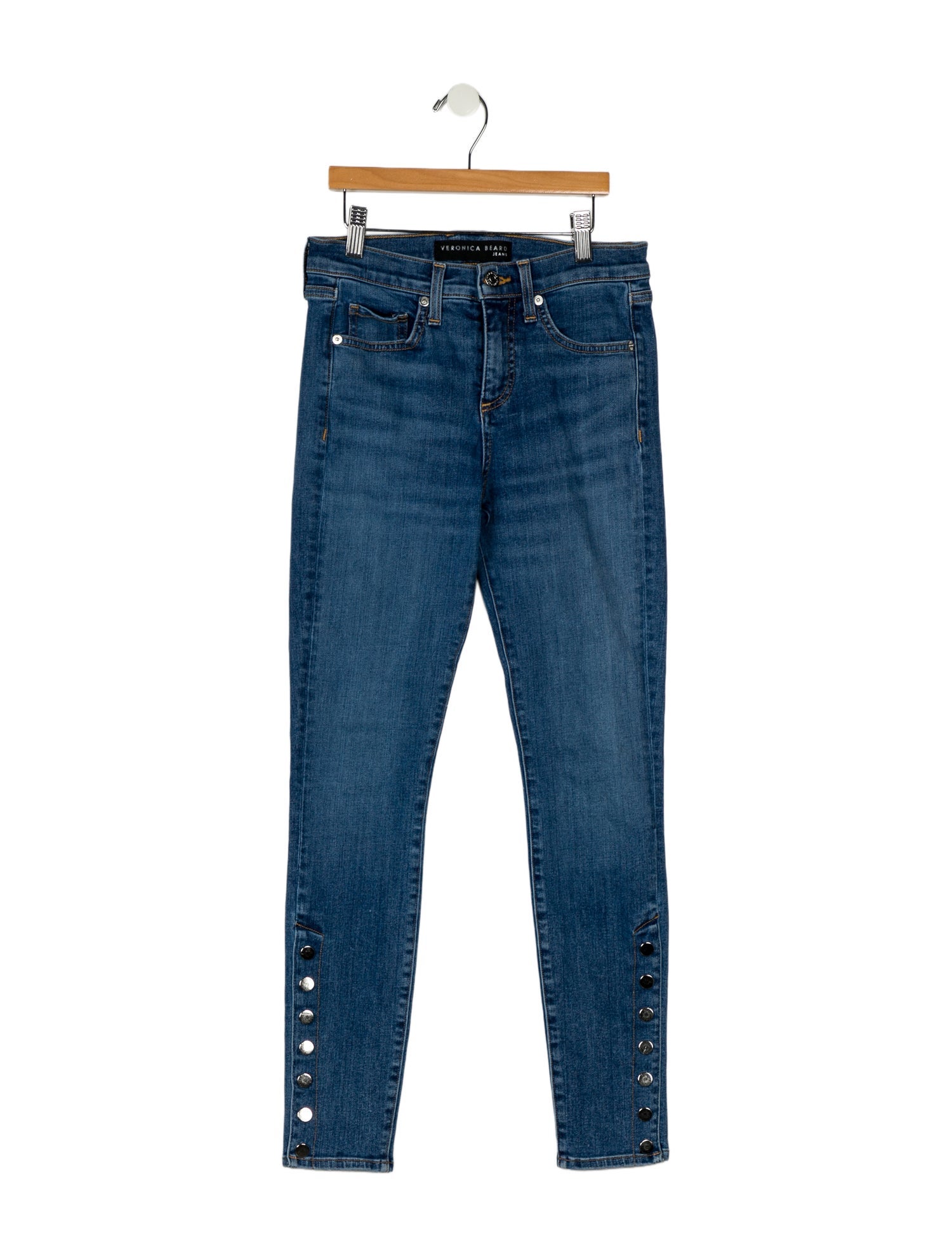 Veronica Beard Mid-Rise Skinny Leg Jeans