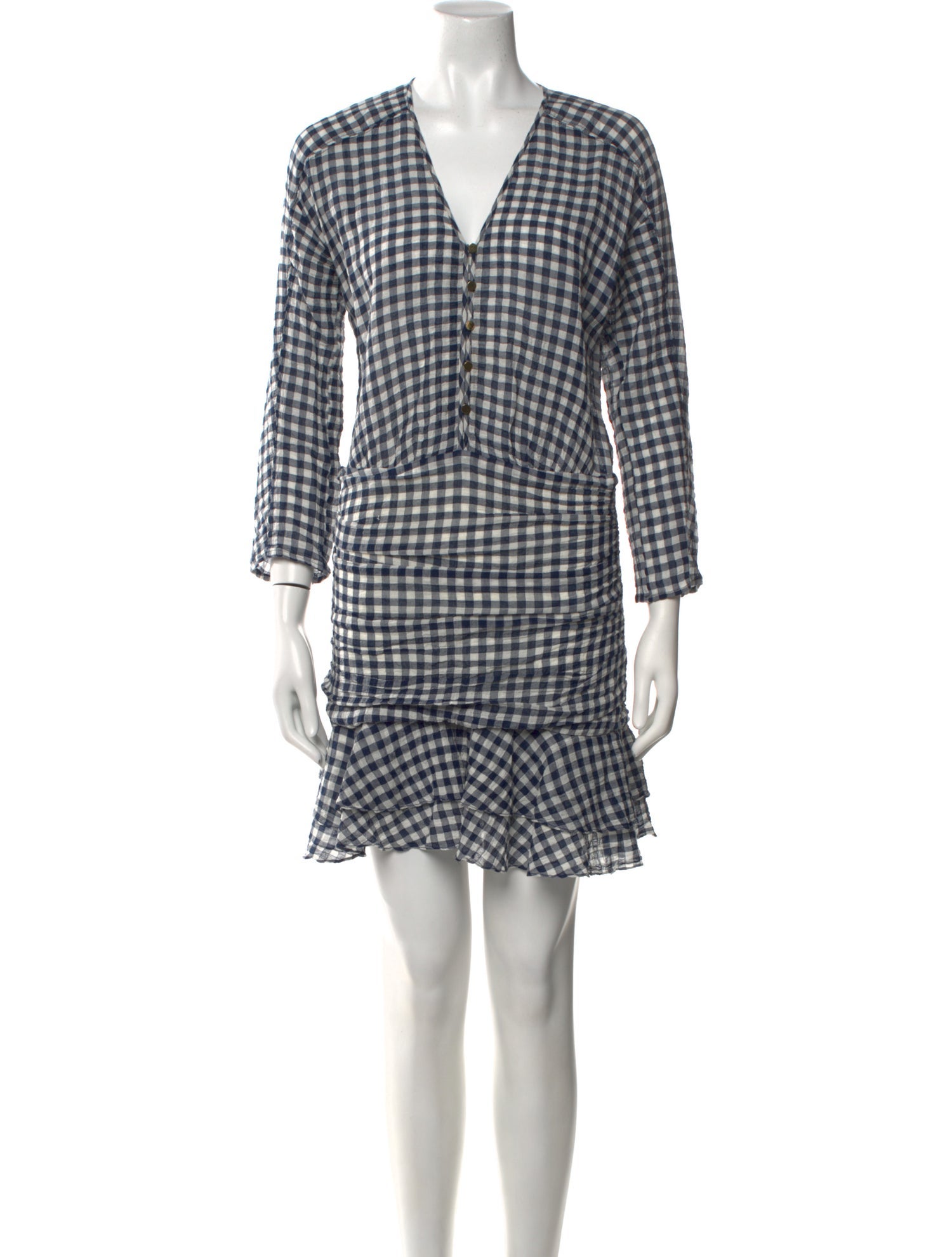 Veronica Beard Plaid Print Mini Dress