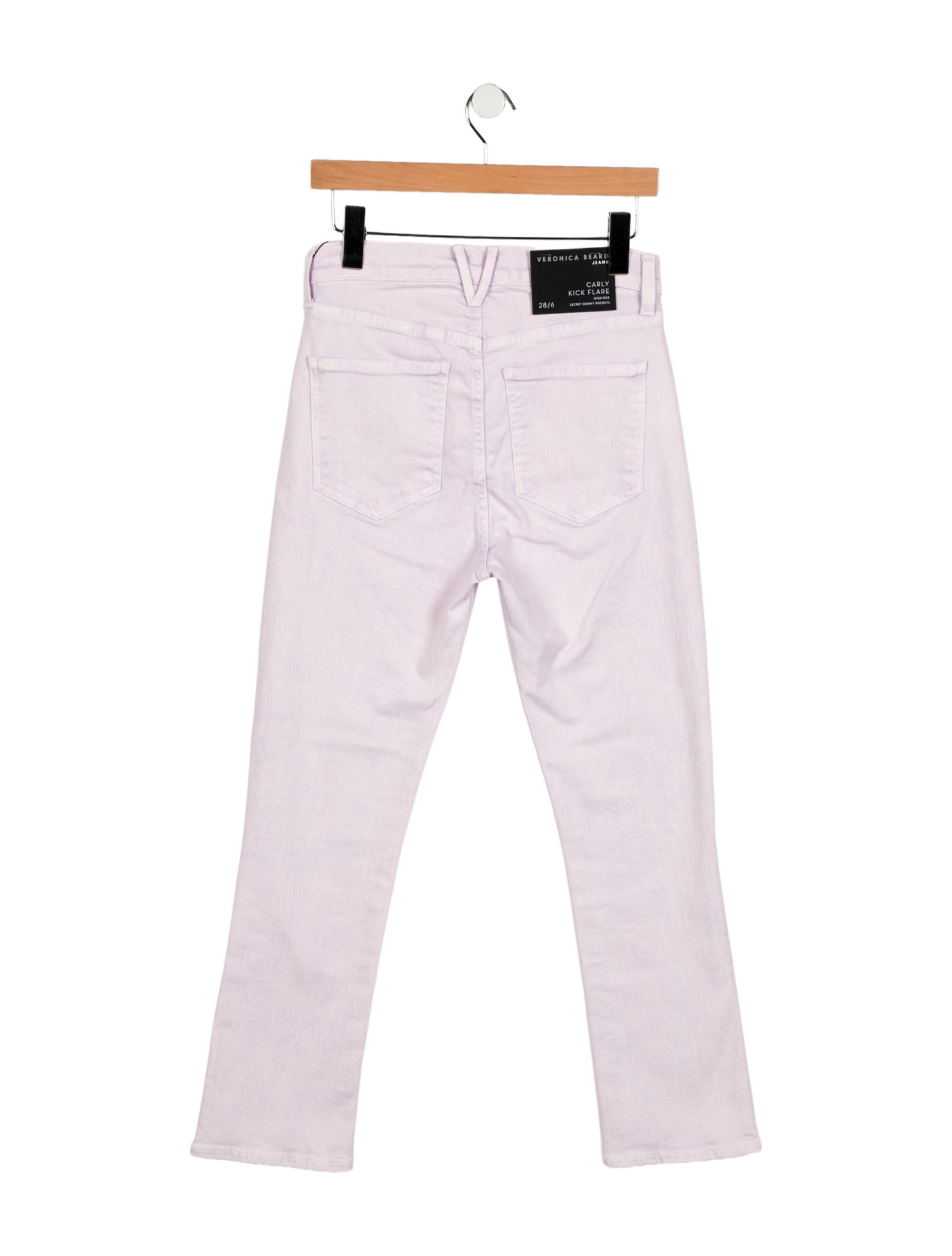 Veronica Beard High-Rise Straight Leg Jeans