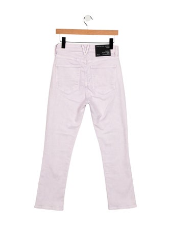Veronica Beard High-Rise Straight Leg Jeans
