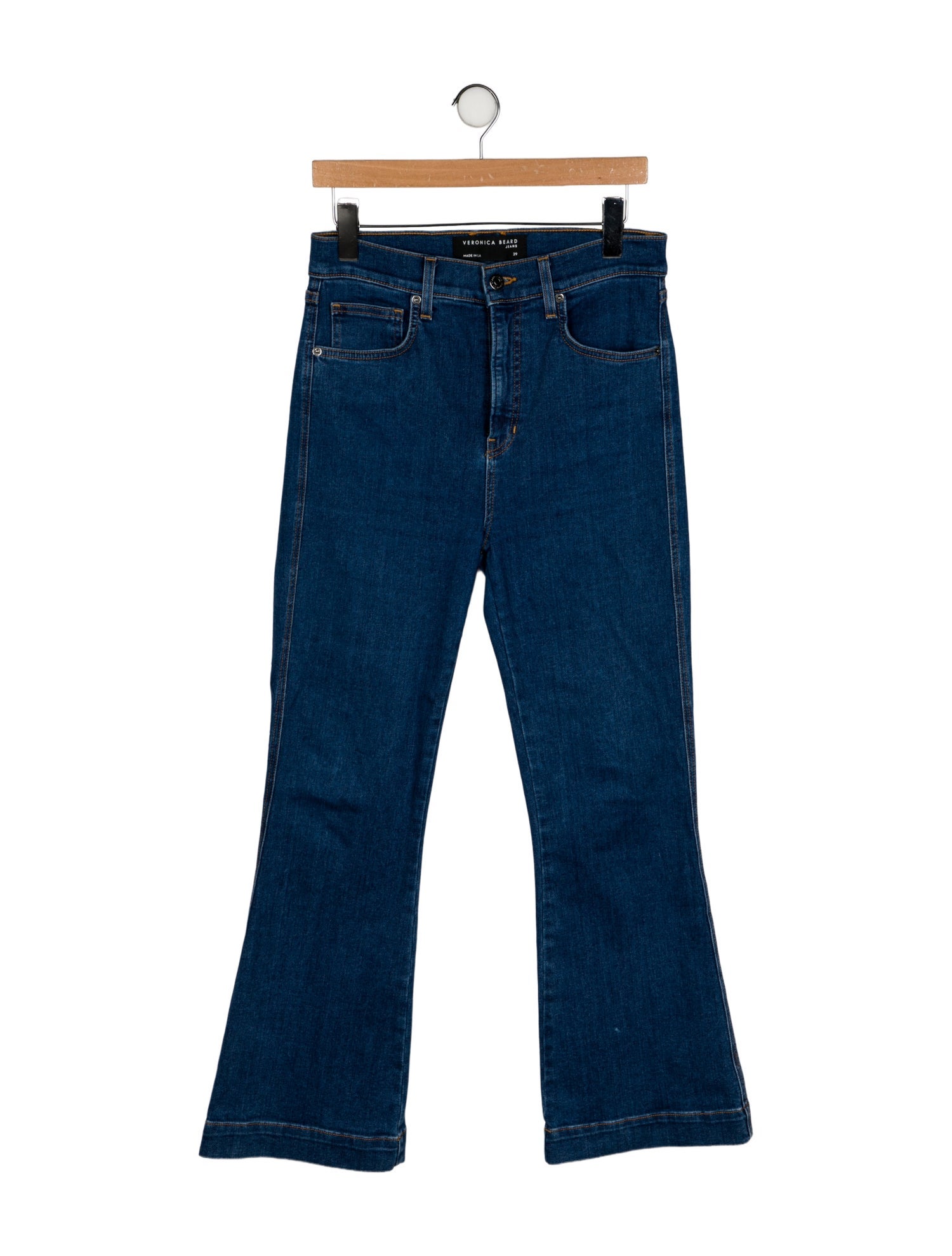 Veronica Beard High-Rise Wide Leg Jeans