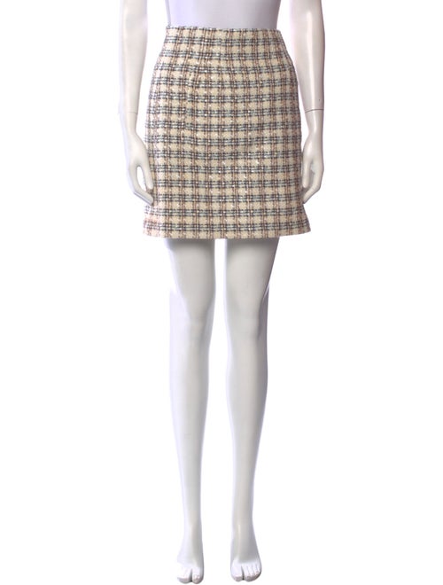 Veronica Beard Tweed Pattern Mini Skirt