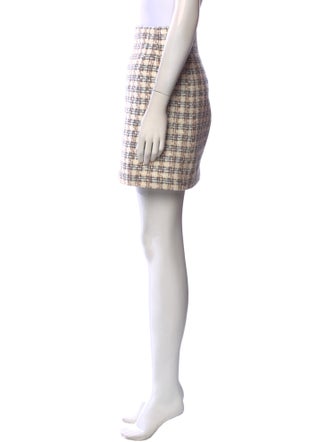 Veronica Beard Tweed Pattern Mini Skirt