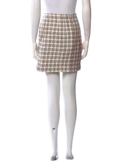 Veronica Beard Tweed Pattern Mini Skirt