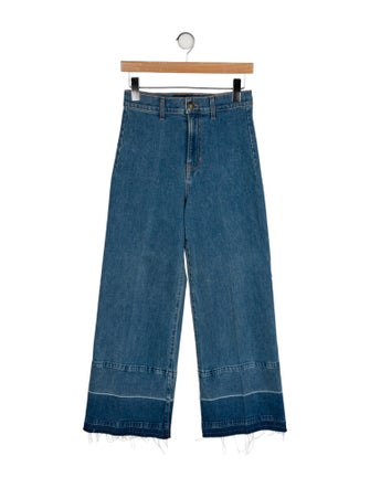 Veronica Beard High-Rise Wide Leg Jeans