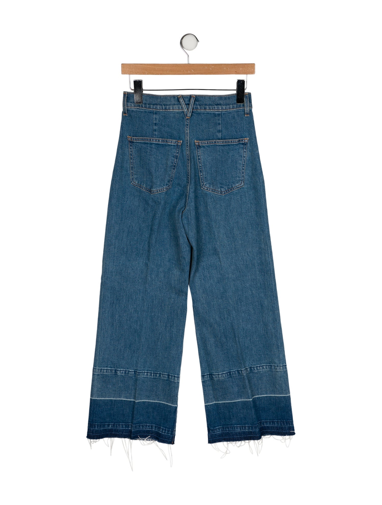 Veronica Beard High-Rise Wide Leg Jeans