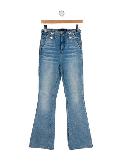 Veronica Beard High-Rise Wide Leg Jeans