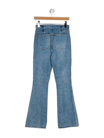 Veronica Beard High-Rise Wide Leg Jeans