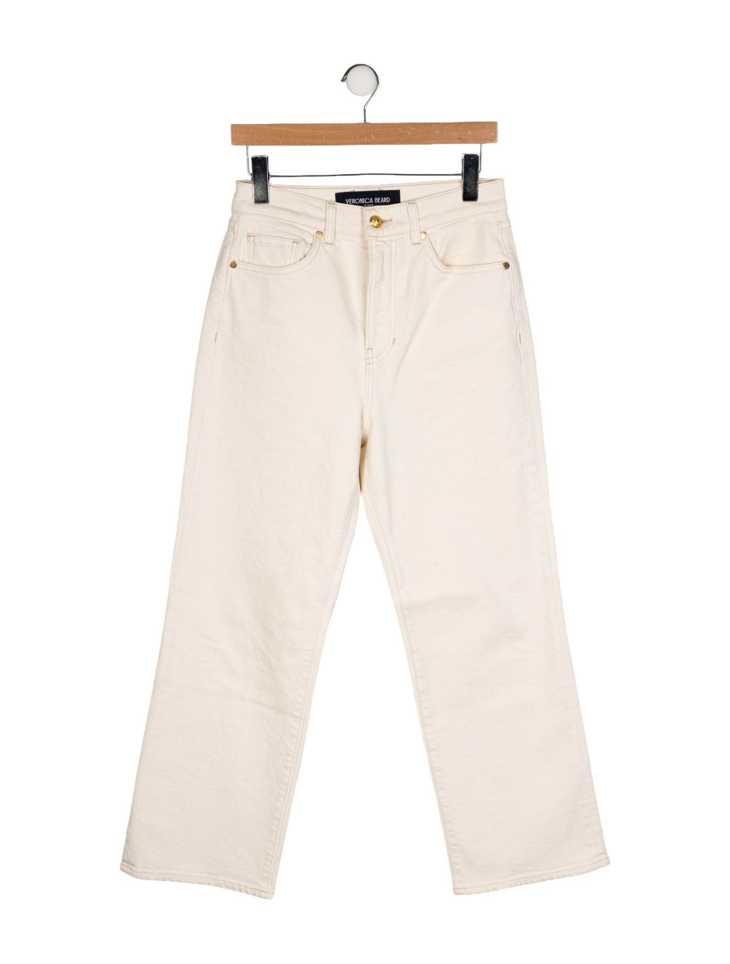 Veronica Beard High-Rise Wide Leg Jeans