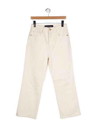 Veronica Beard High-Rise Wide Leg Jeans