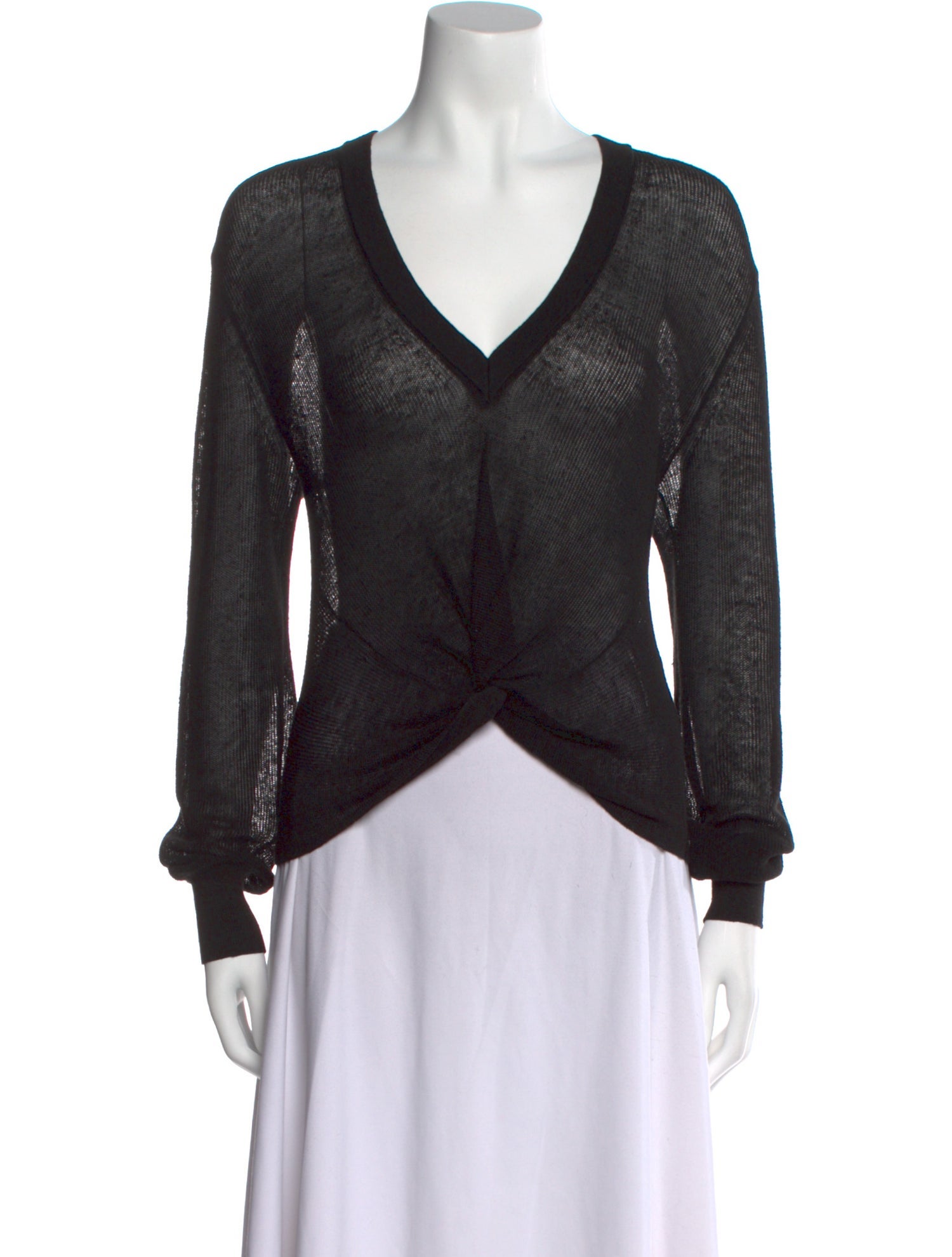 Veronica Beard Linen V-Neck Top