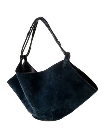 Khaite Suede Top Handle Bag