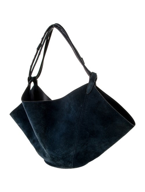 Khaite Suede Top Handle Bag