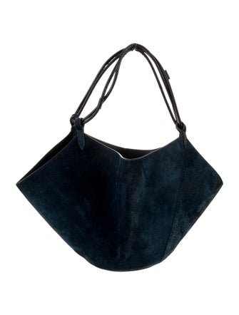 Khaite Suede Top Handle Bag
