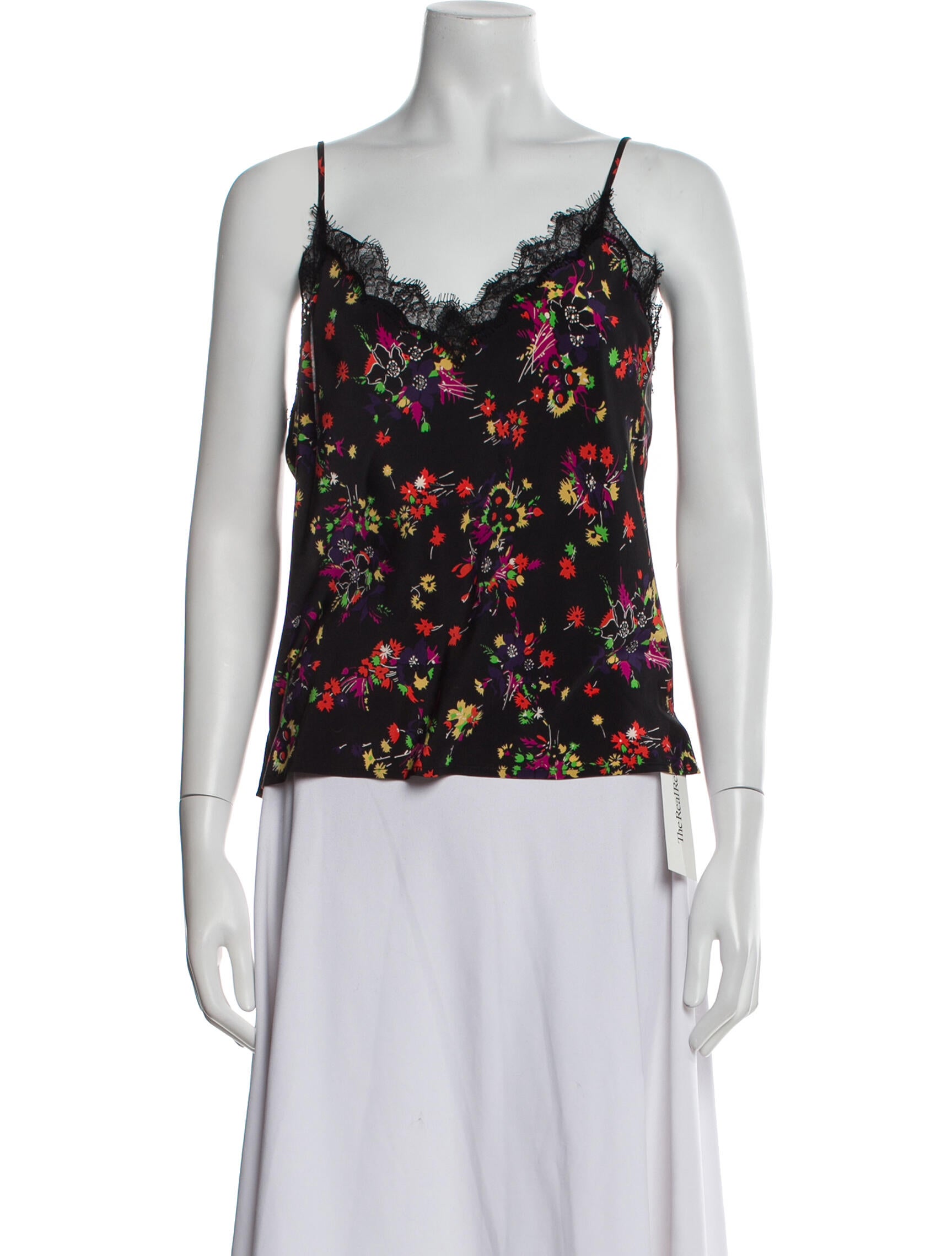 Veronica Beard Silk Floral Print Top