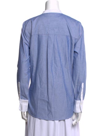 Veronica Beard Long Sleeve Button-Up Top