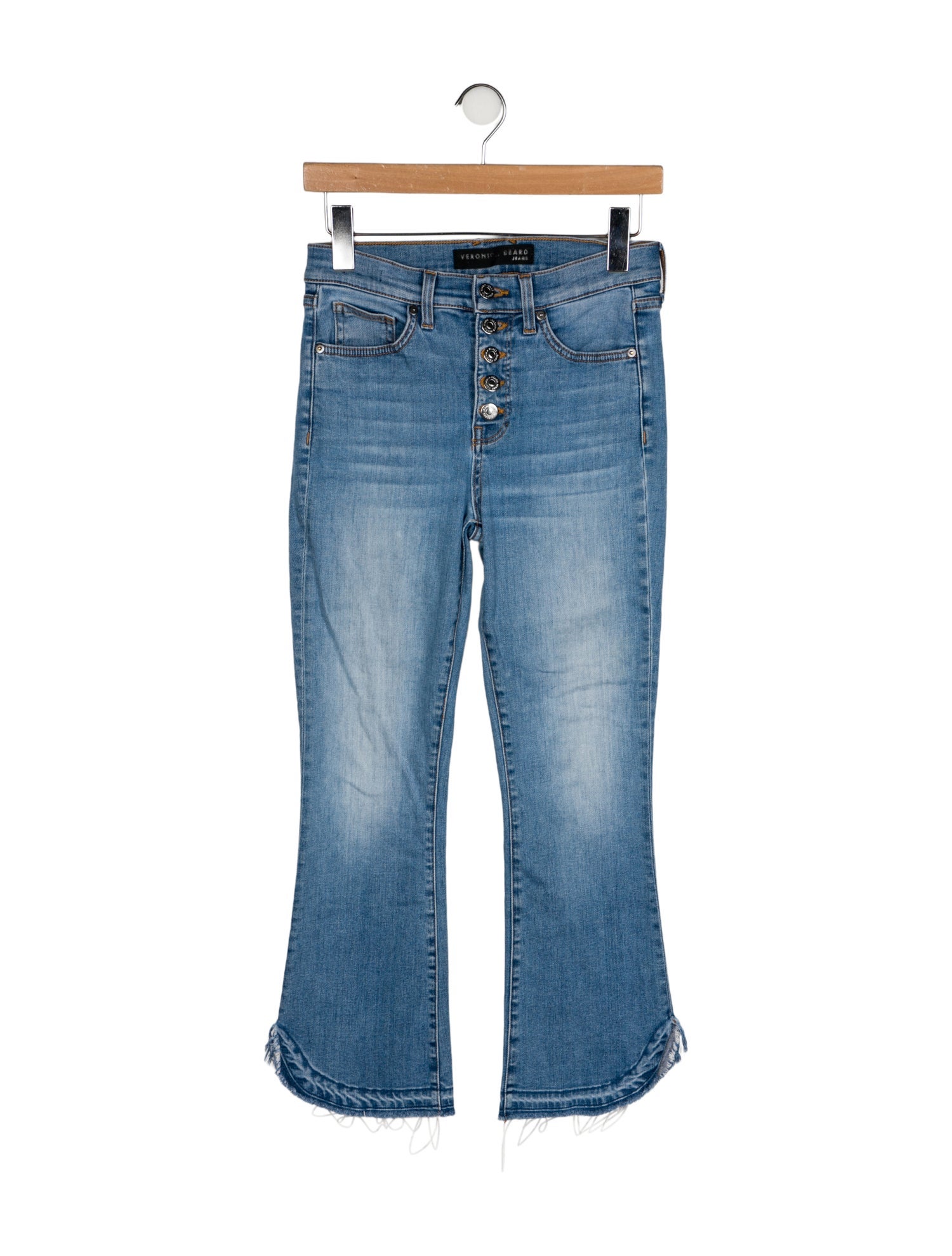 Veronica Beard Mid-Rise Straight Leg Jeans