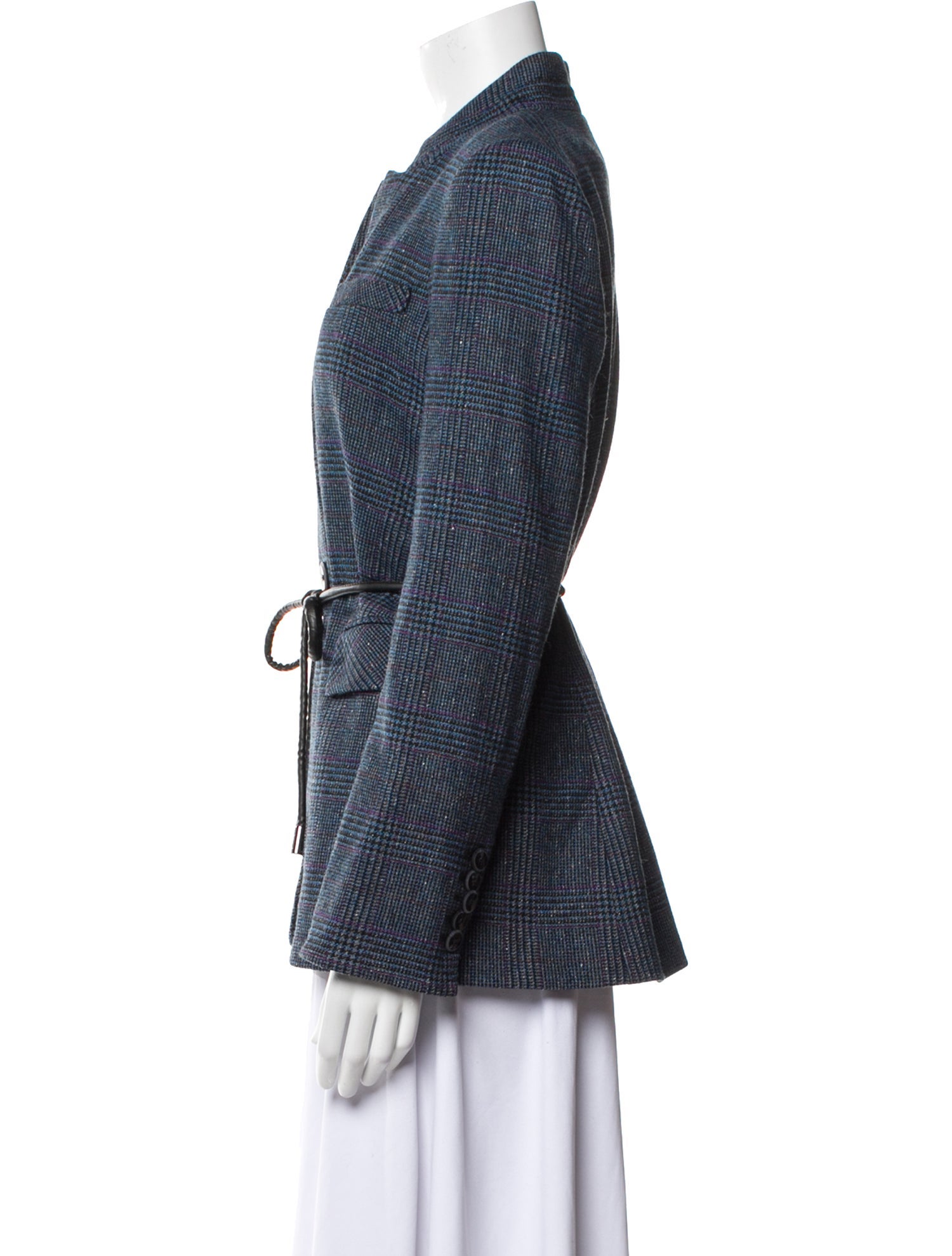 Veronica Beard Plaid Print Blazer