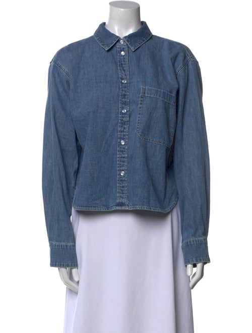 Veronica Beard Long Sleeve Button-Up Top