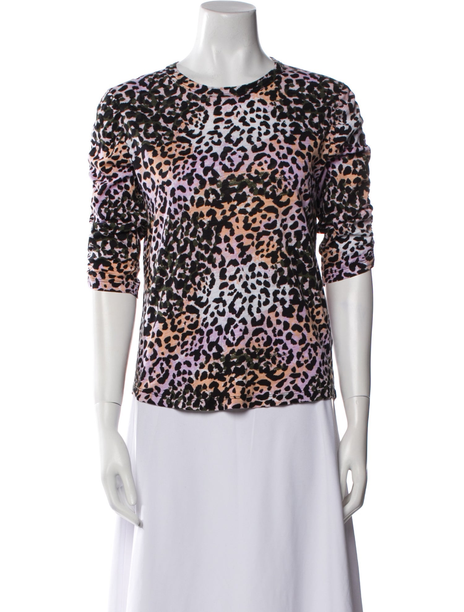 Veronica Beard Animal Print Crew Neck T-Shirt