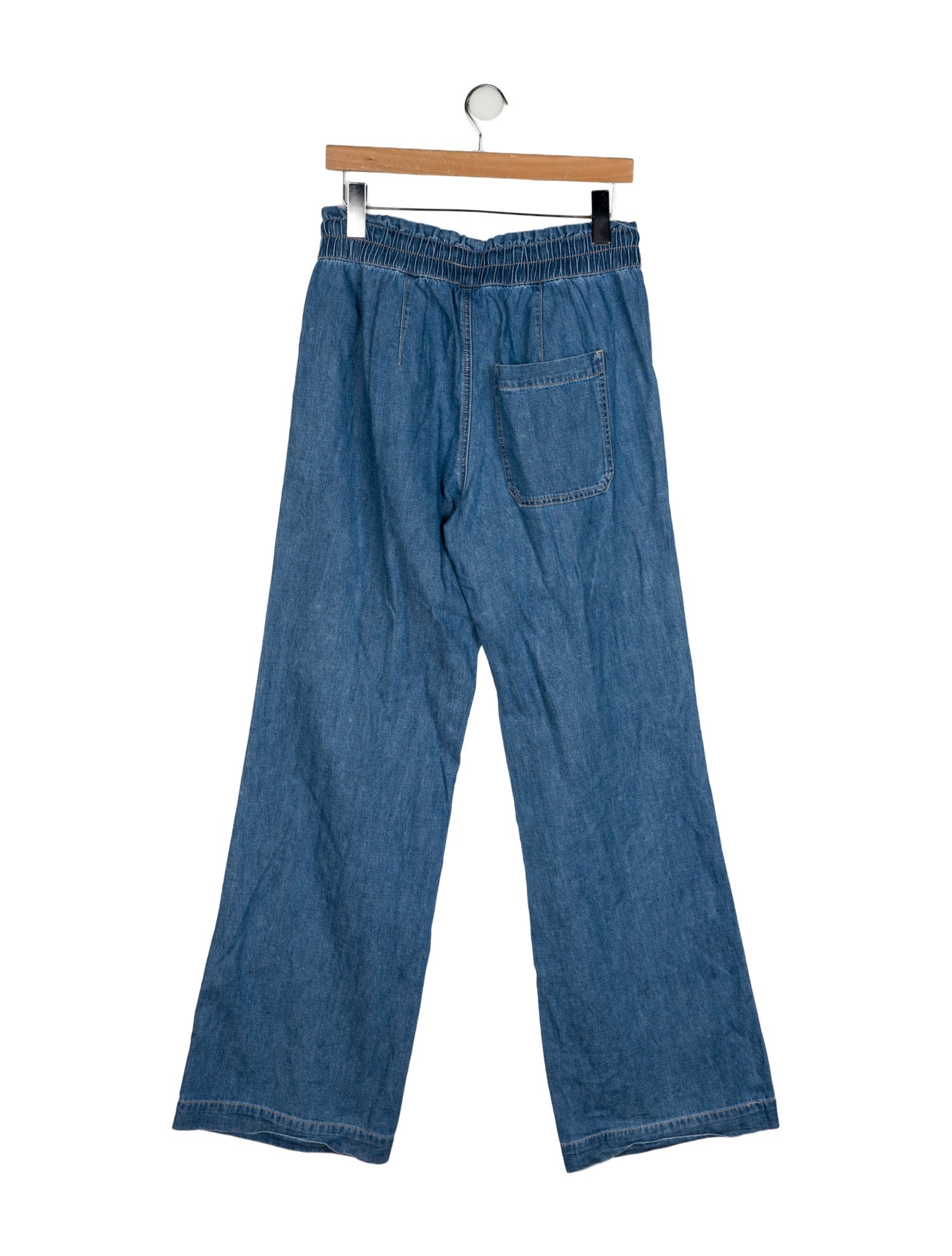 Veronica Beard High-Rise Wide Leg Jeans