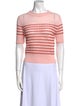 Veronica Beard Linen Striped Crop Top