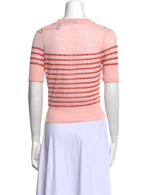 Veronica Beard Linen Striped Crop Top