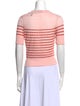 Veronica Beard Linen Striped Crop Top