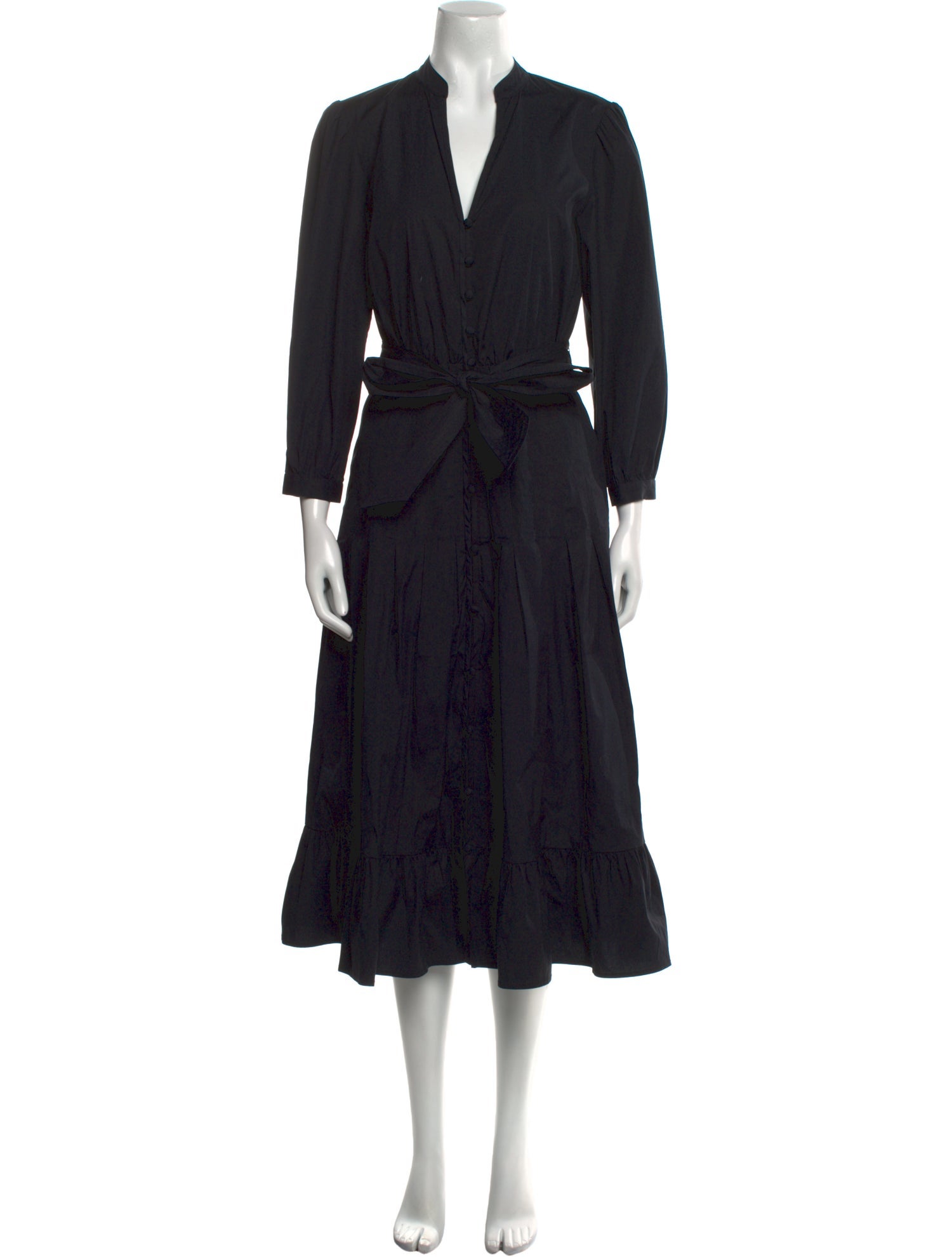 Veronica Beard V-Neck Long Dress