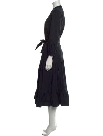 Veronica Beard V-Neck Long Dress