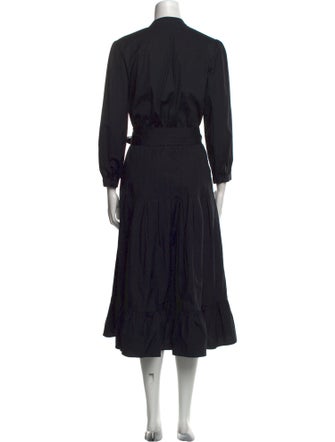 Veronica Beard V-Neck Long Dress