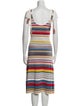 Veronica Beard Striped Midi Length Dress
