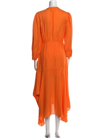 Veronica Beard V-Neck Long Dress