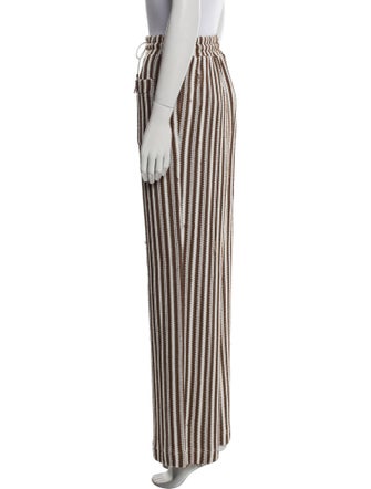 Veronica Beard Striped Wide Leg Pants