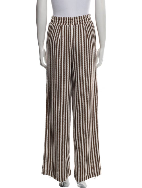 Veronica Beard Striped Wide Leg Pants