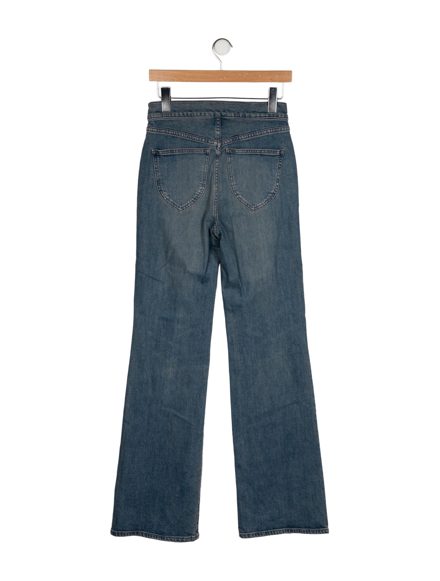 Veronica Beard Mid-Rise Wide Leg Jeans