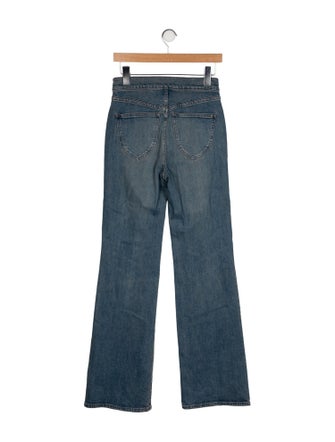 Veronica Beard Mid-Rise Wide Leg Jeans