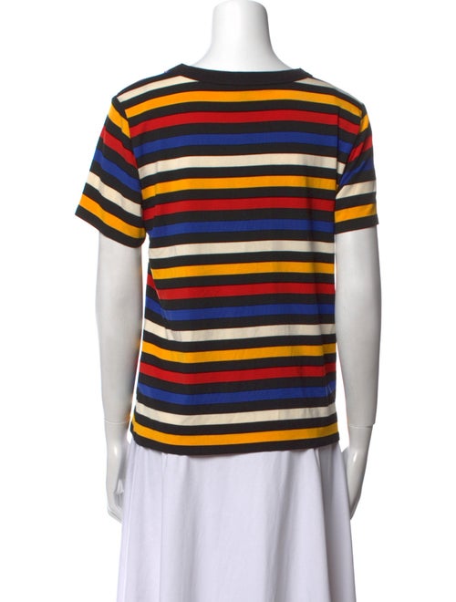 Veronica Beard Striped Scoop Neck T-Shirt